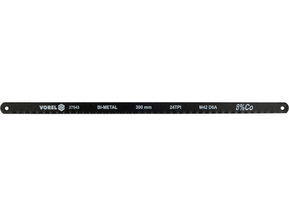 FŰRÉSZLAP KÉSZLET VOREL 27543 BI-METÁL, 24TPI, KOBALT 8% 300X12,6X0,65MM, 2 DB 