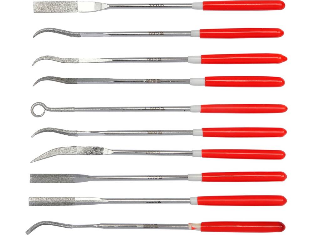 GYÉMÁNT RESZELŐKÉSZLET YATO YT-6145 10 DB, 3X140X25MM 