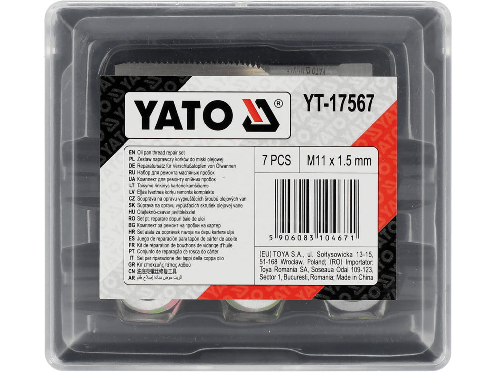 YATO PERSELY JAVÍTÓ KÉSZLET YT-17567 OLAJFÜRDŐ M11X1.5MM, 7 DARABOS 
