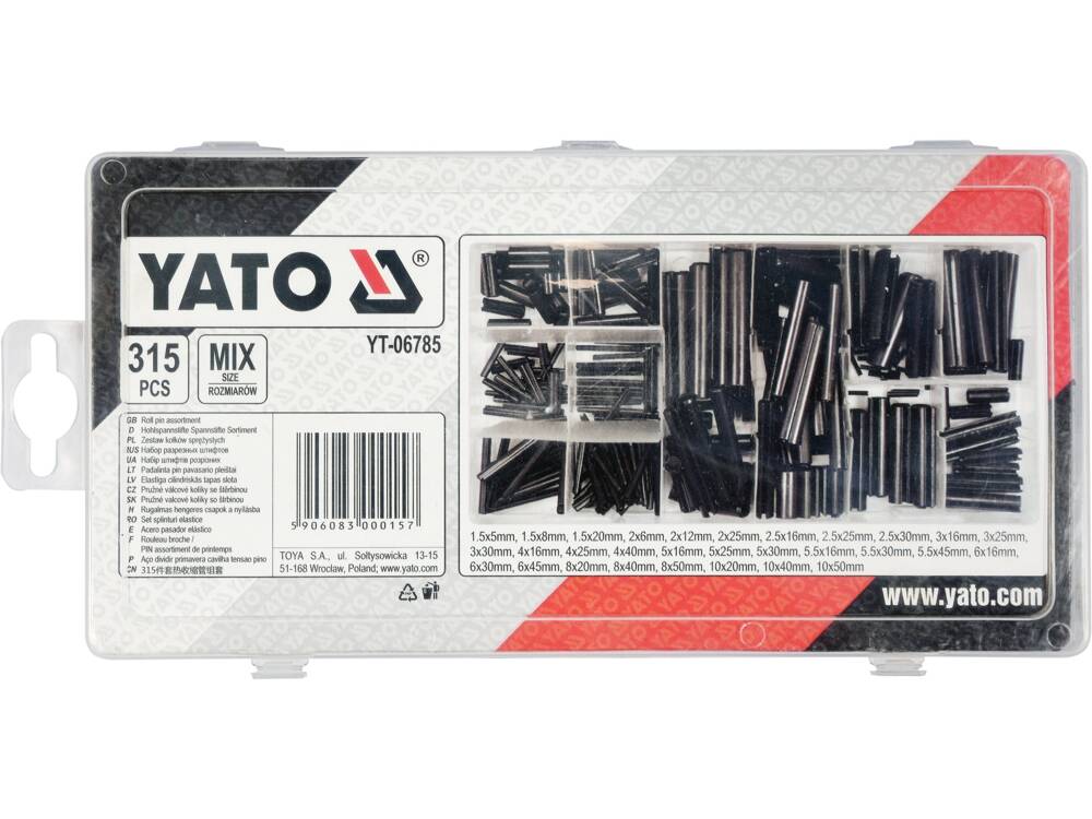 SET STIFT ELASTIC YATO YT-06785 CRESTAT, 315 BUC
