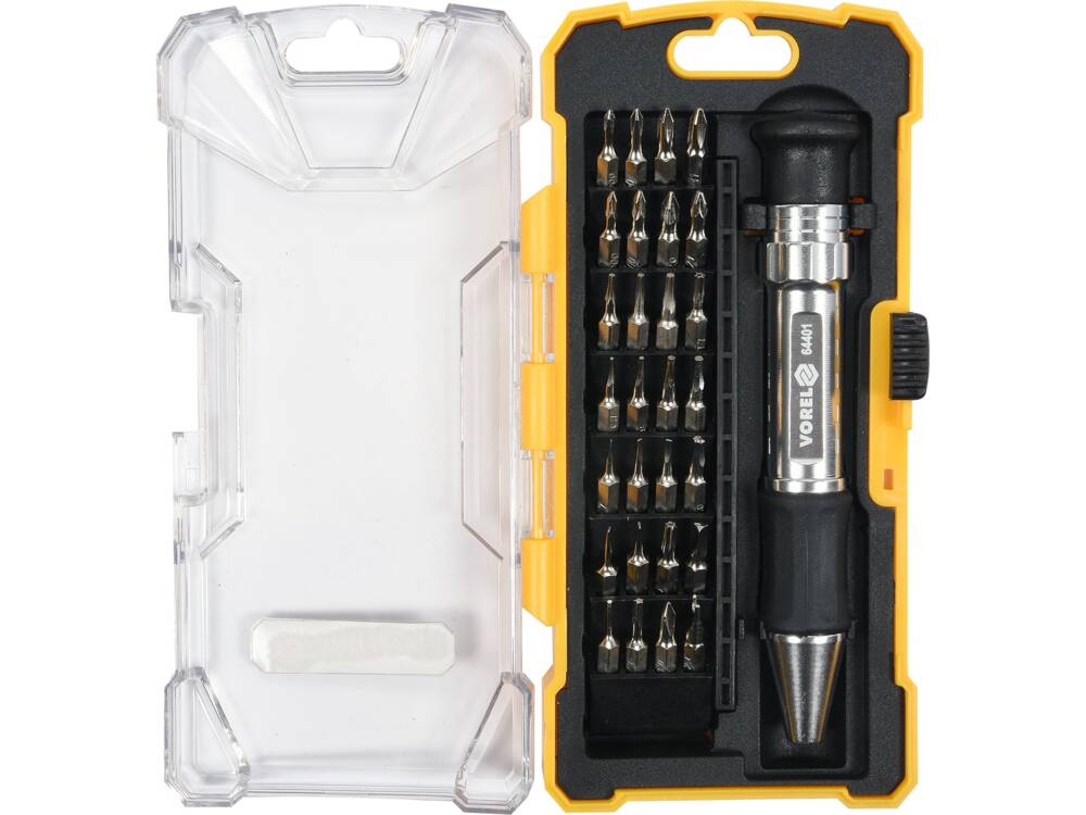 SET SURUBELNITA CU VOREL 64401 BITI, METALICA, 29 BUC
