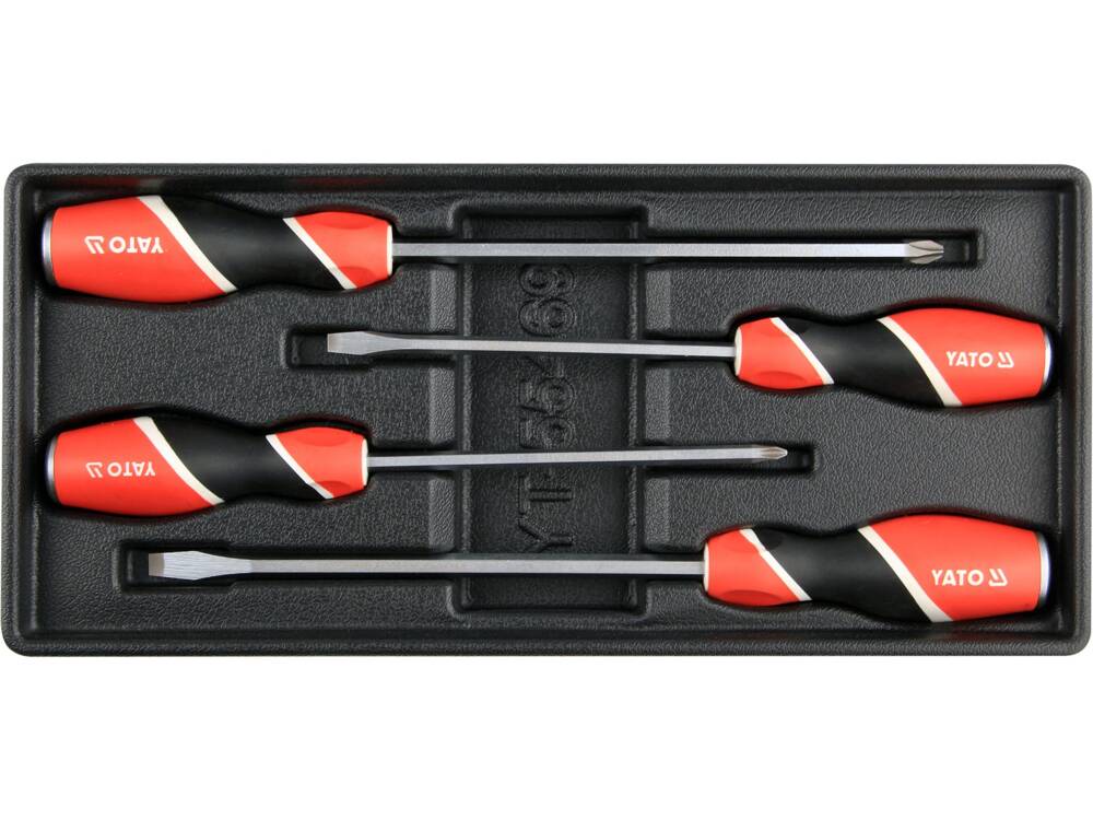 YATO YT-55469 MECHANIKUS CSAVARHÚZÓ KÉSZLET SZEKRÉNYHEZ - 4 DB 