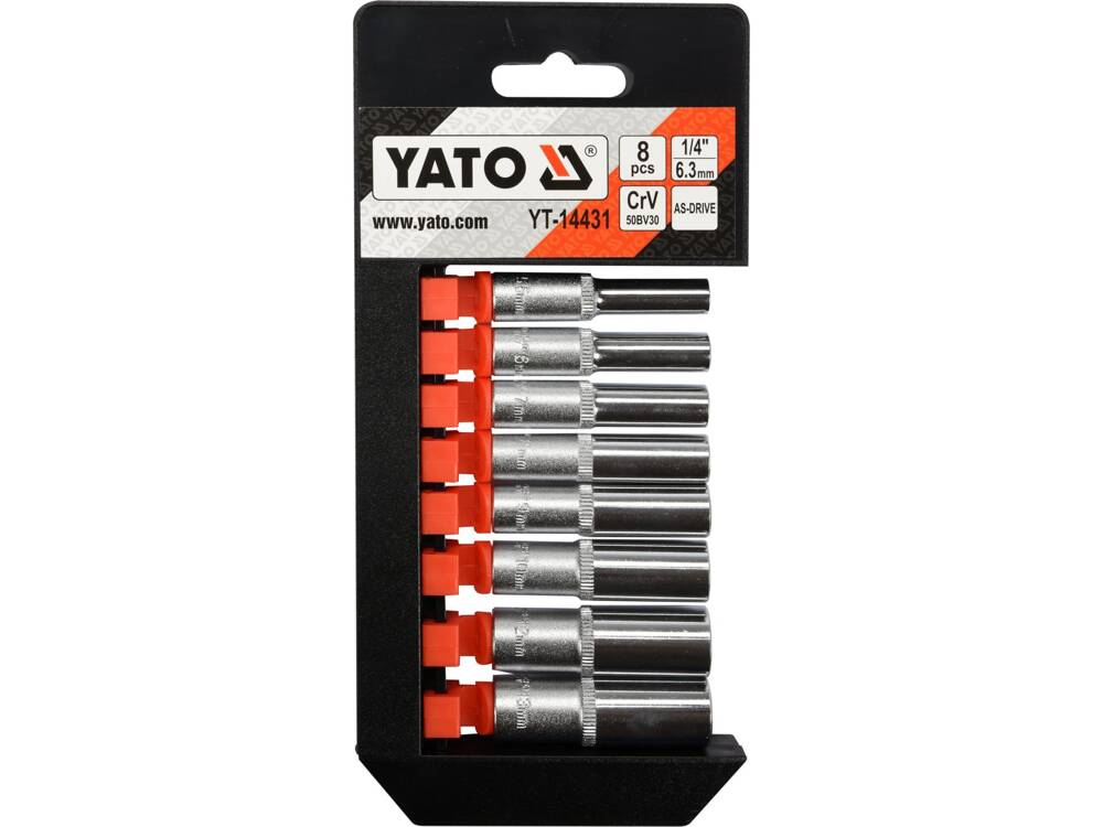 SET TUBULARE 1/4, YATO YT-14431 8 BUC