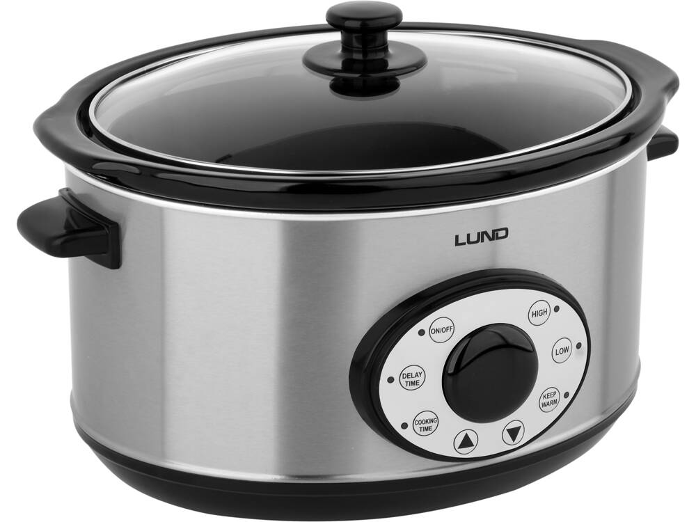 SLOW COOKER, 280W, LUND 67660 4,5L, TIMMER