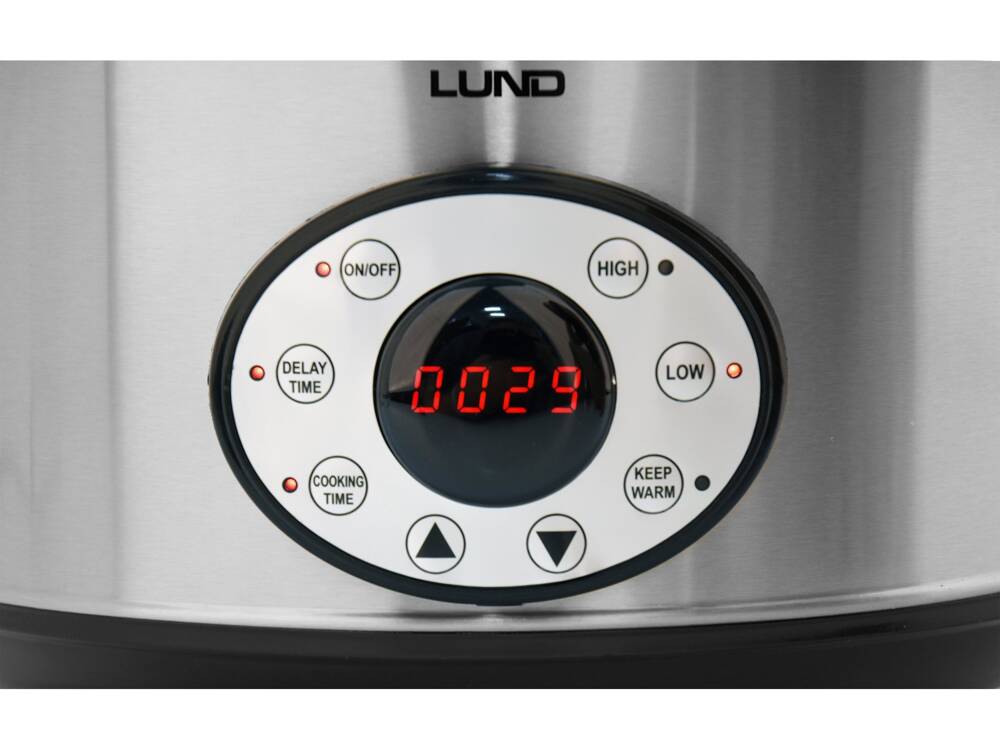 SLOW COOKER, 280W, LUND 67660 4,5L, TIMMER