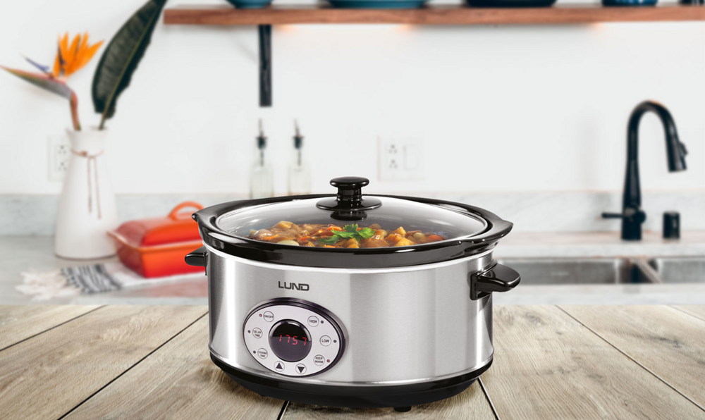 SLOW COOKER, 280W, LUND 67660 4,5L, TIMMER