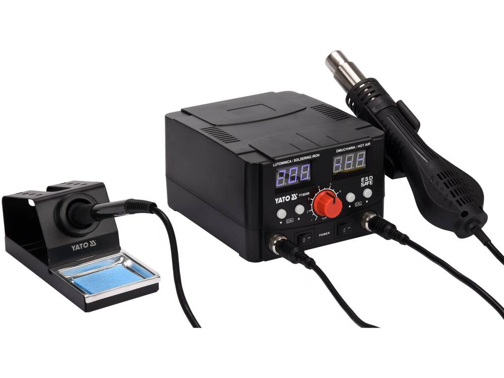 STATIE DE LIPIT YATO YT-82458 2 IN 1, APARAT LIPIT 75W + PISTOL AER CALD 750W