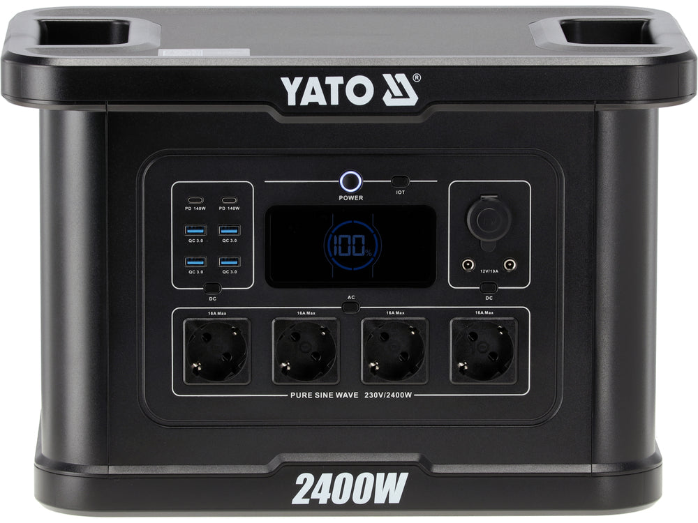 Statie incarcare portabila YATO YT-83095, 2400 W, 2232 wh - imagine 3