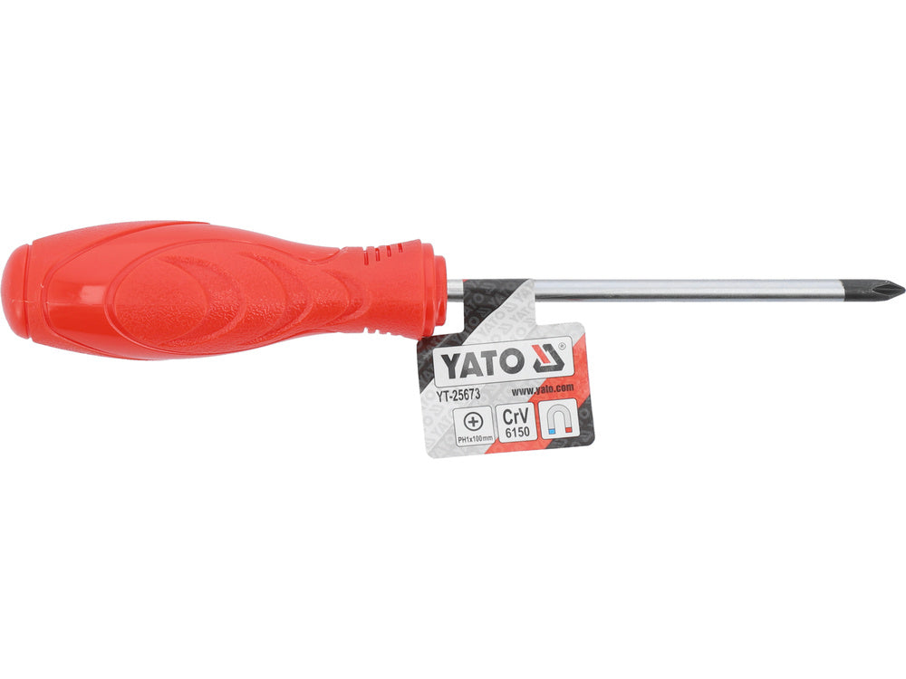 Keresztcsavarhúzó PH1x100mm YATO YT-25673 