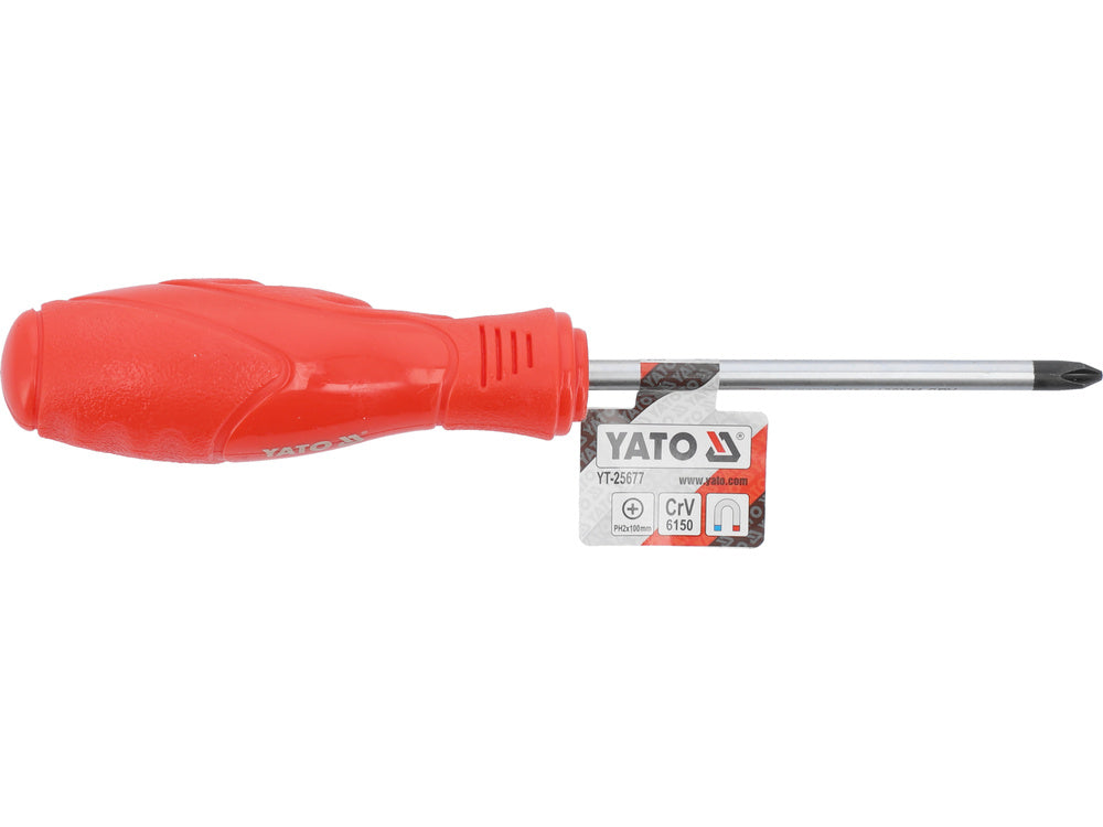 Keresztcsavarhúzó PH2x100mm YATO YT-25677 