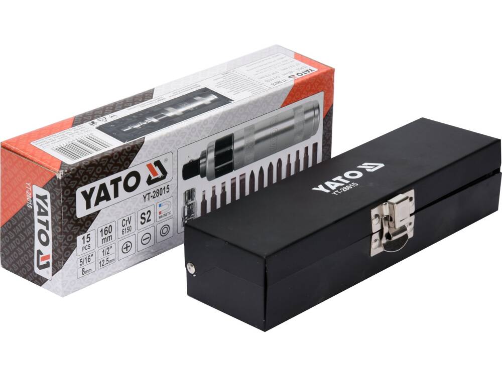 YATO YT-28015 CR-V ÜTVECSAVARHÚZÓ, 15 DARABOS 