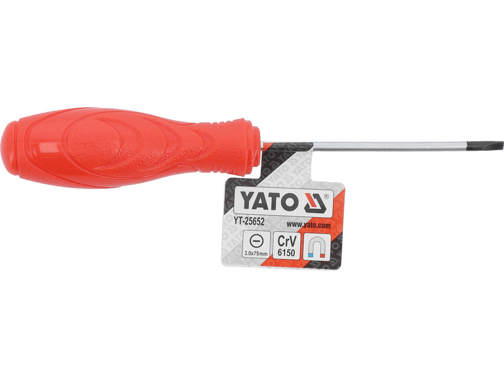 YATO YT-25652 egyenes csavarhúzó 3x75mm 