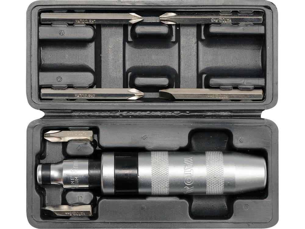 YATO YT-2802 FÉM CSAVARHÚZÓ KALAPÁCSKAL, 7 DB-OS 