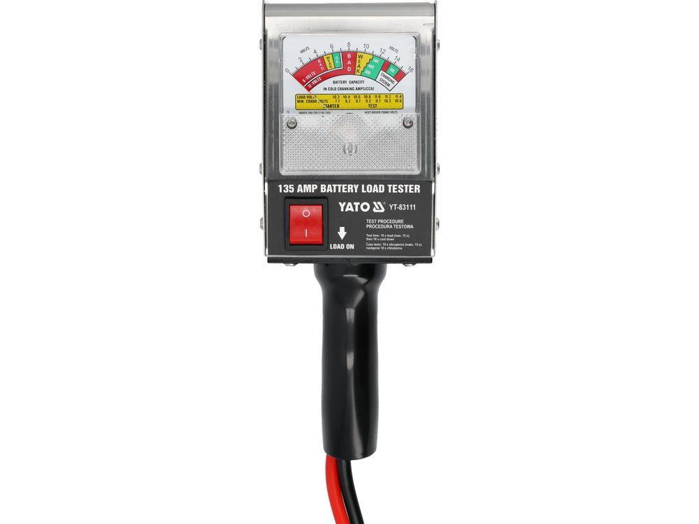 Tester acumulatori YATO YT-83111, 6/12 V - imagine 2