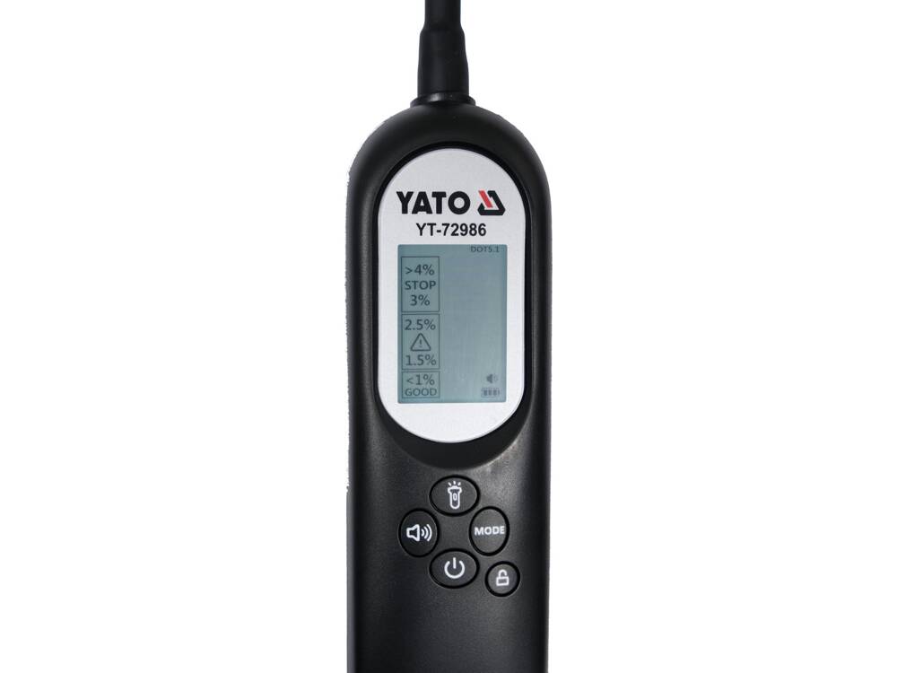 YATO YT-72986 FÉKFOLYADÉK TESZTELŐ KIJELZŐVEL 