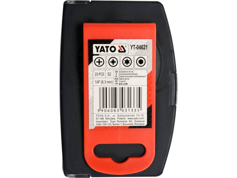 23 bites YATO YT-04621 készlet adapterrel 