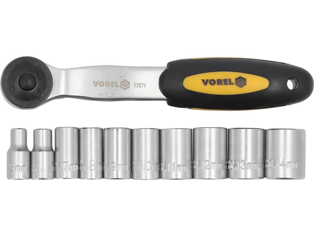 VOREL EDZŐKÉSZLET 58600 RACSNIS 1/4 + CSŐKULCS 