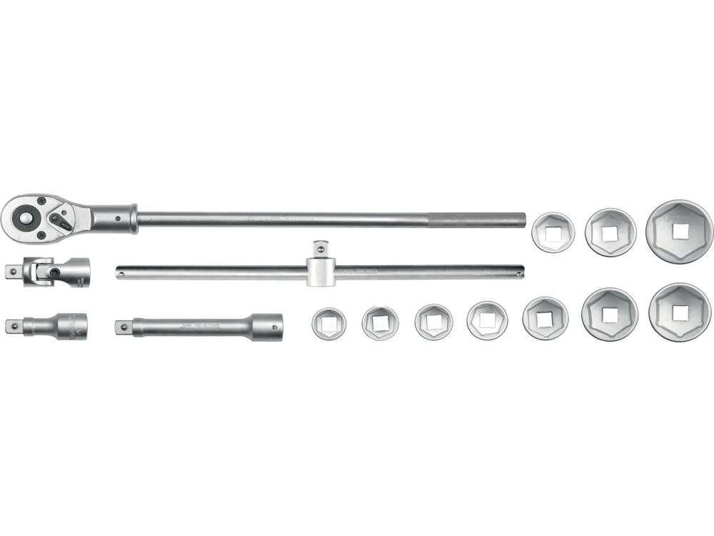 YATO YT-1334 CSAPÓKULCS KÉSZLET 3/4"-OS, 15 RÉSZES 