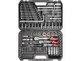 CSŐKÉSZLET ÉS YATO YT-38872 EDZŐGÉP 1/2, 1/4, 3/8, 128 DARABOS 