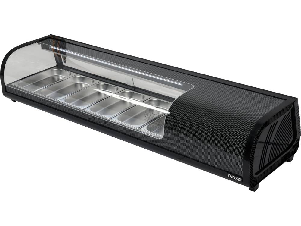 VITRINA FIRGORIFICA 6X1/3 YATO YG-05002 GN, 153X42X26,5CM