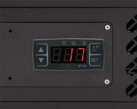 VITRINA FIRGORIFICA DE YATO YG-05020 PREZENTARE, 100L 68X45X67CM - NEGRU