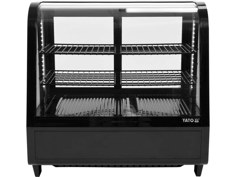 VITRINA FIRGORIFICA DE YATO YG-05020 PREZENTARE, 100L 68X45X67CM - NEGRU