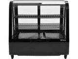 VITRINA FIRGORIFICA DE YATO YG-05020 PREZENTARE, 100L 68X45X67CM - NEGRU