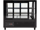 VITRINA FIRGORIFICA DE YATO YG-05020 PREZENTARE, 100L 68X45X67CM - NEGRU