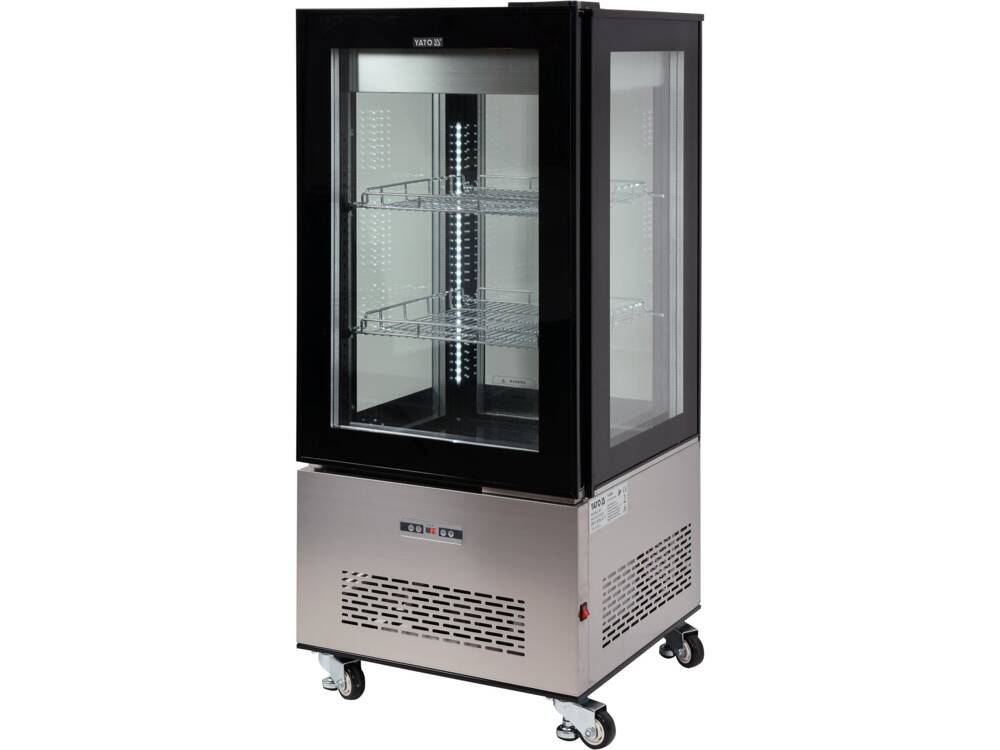 VITRINA FIRGORIFICA PRAJITURI, YATO YG-05064 270L, 65X65X150CM