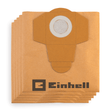 Sac de colectare a prafului original Einhell 25 L (compatibil cu aspiratoarele umede si uscate Einhell, volum 25 L, include 5 saci, din hartie) Einhell - scule electrice si unelte profesionale - BricoMart