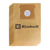 Sac de colectare a prafului original Einhell de 15 l, potrivit pentru aspiratoarele umede/uscate Einhell cu recipient de 15 litri, contine 5 saci, fabricat din hartie Einhell - scule electrice si unelte profesionale - BricoMart
