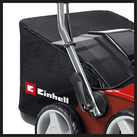 Scarificator - aerator electric Einhell GE - SA 1435 (1400 W, latime de lucru 35 cm, adancime de lucru 3–9 mm, ghidon reglabil pe inaltime, sac de colectare 28 L, incl. rola de aerare Einhell - scule electrice si unelte profesionale - BricoMart