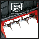 Scarificator Einhell GE - SC 35/1 Li Solo, 2x18V, latime de lucru de 35 cm, adancime de scarificare de pana la 9 mm, motor fara perii, furnizat fara baterii si incarcator Einhell - scule electrice si unelte profesionale - BricoMart