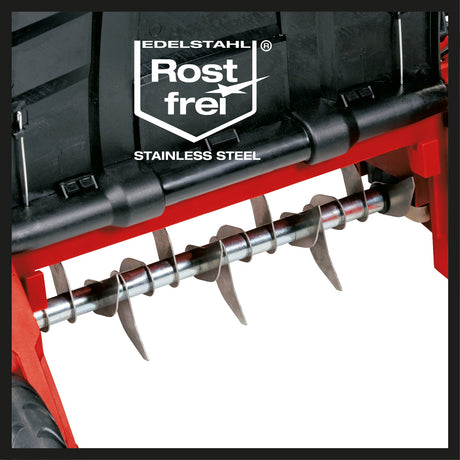 Scarificator Einhell GE - SC 35/1 Li Solo, 2x18V, latime de lucru de 35 cm, adancime de scarificare de pana la 9 mm, motor fara perii, furnizat fara baterii si incarcator Einhell - scule electrice si unelte profesionale - BricoMart