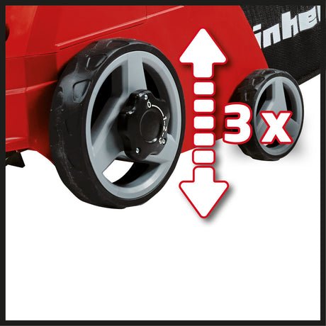 Scarificator electric cu ventilator Einhell GC - SA 1231/1 (230 V, pana la 300 m², 1200 W, sac de colectare de 28 l, rola cu lame pe rulmenti + rola cu ventilator, 3 adancimi de lucru, bara de ghidare pliabila Einhell - scule electrice si unelte profesionale - BricoMart