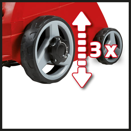 Scarificator electric Einhell GC - ES 1231/1 (1200 W, pentru peluze de pana la 300 m², ax montat pe rulmenti + 8 lame duble, adancime de scarificare cu 3 niveluri + pozitie de transport Einhell - scule electrice si unelte profesionale - BricoMart