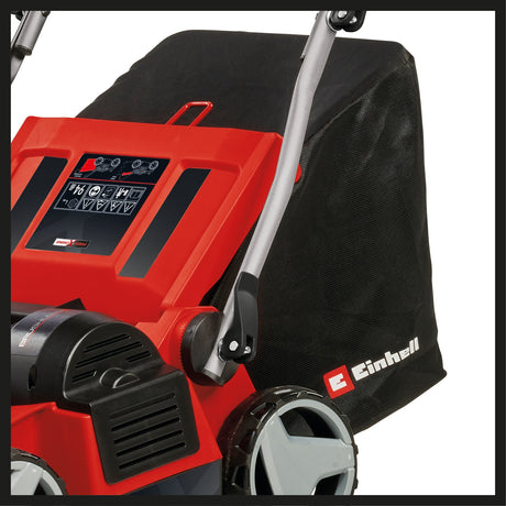 Scarificator/aerator pe acumulator Einhell GE - SA 36/35 Li - Solo Power X - Change (Li - ion, 36 V, motor fara perii, rola cu lame de 35 cm, sac de colectare de 28 l, adancime de lucru reglabila, fara acumulator sau incarcator Einhell - scule electrice si unelte profesionale - BricoMart