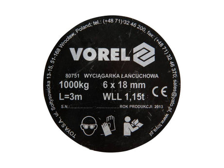 SCRIPETE VOREL 80751 1000KG VOREL - scule electrice si unelte profesionale - BricoMart