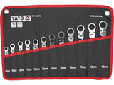 SET 12 CHEI COMBinate FLEXIBILE CU CLICHET YATO YT-16973 , 8 mm - 19 mm YATO - scule electrice si unelte profesionale - BricoMart