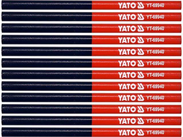 SET 12 CREIOANE YATO YT-69940 TEHNICE, CAP DUBLU, 2 CULORI YATO - scule electrice si unelte profesionale - BricoMart