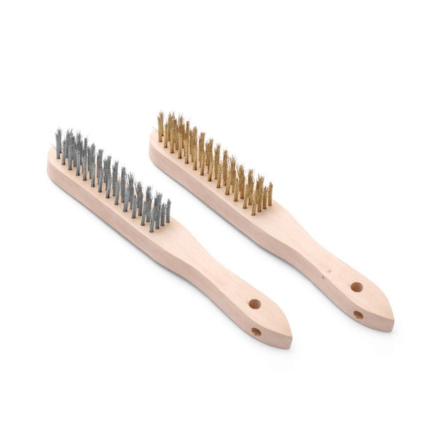 Set 2 perii pentru gratar din sarma si alama, Hendi, 290 mm,