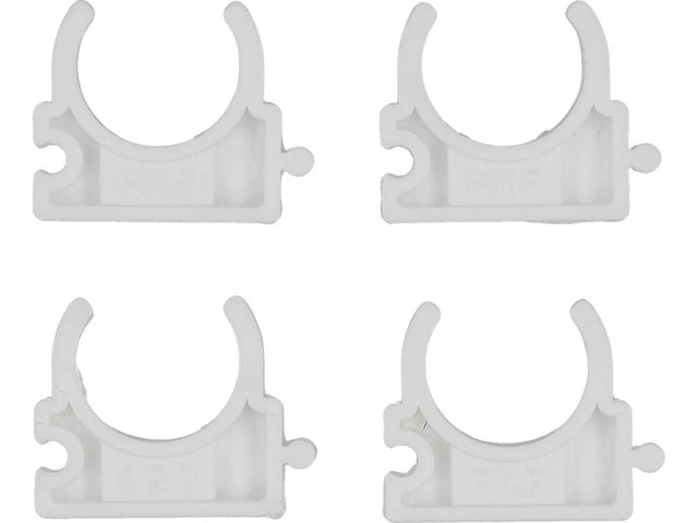 SET 4 CLEME VOREL 54813 SUPORT TEAVA PVC, PE, PE-X, PP, PB, 20MM VOREL - scule electrice si unelte profesionale - BricoMart