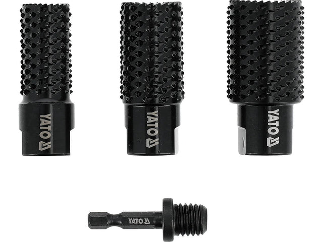 SET 4 FREZE CILINDRICE PENTRU LEMN Yato YT - 61775 Yato - scule electrice si unelte profesionale - BricoMart