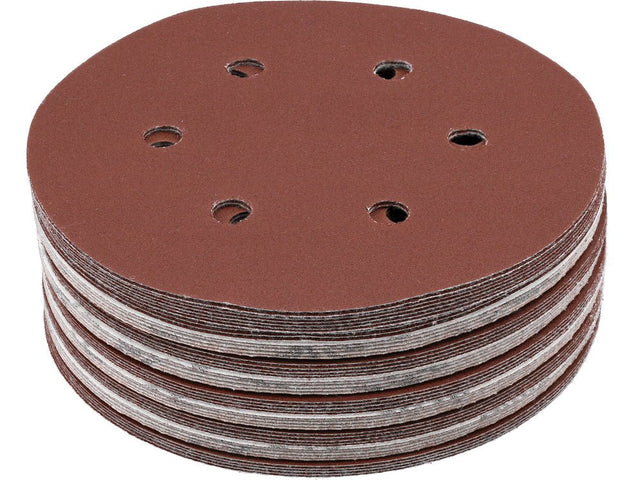 SET 50 DISCURI ABRAZIVE VELCRO, 150MM, 6 GAURI, P220 Yato YT - 834588 Yato - scule electrice si unelte profesionale - BricoMart