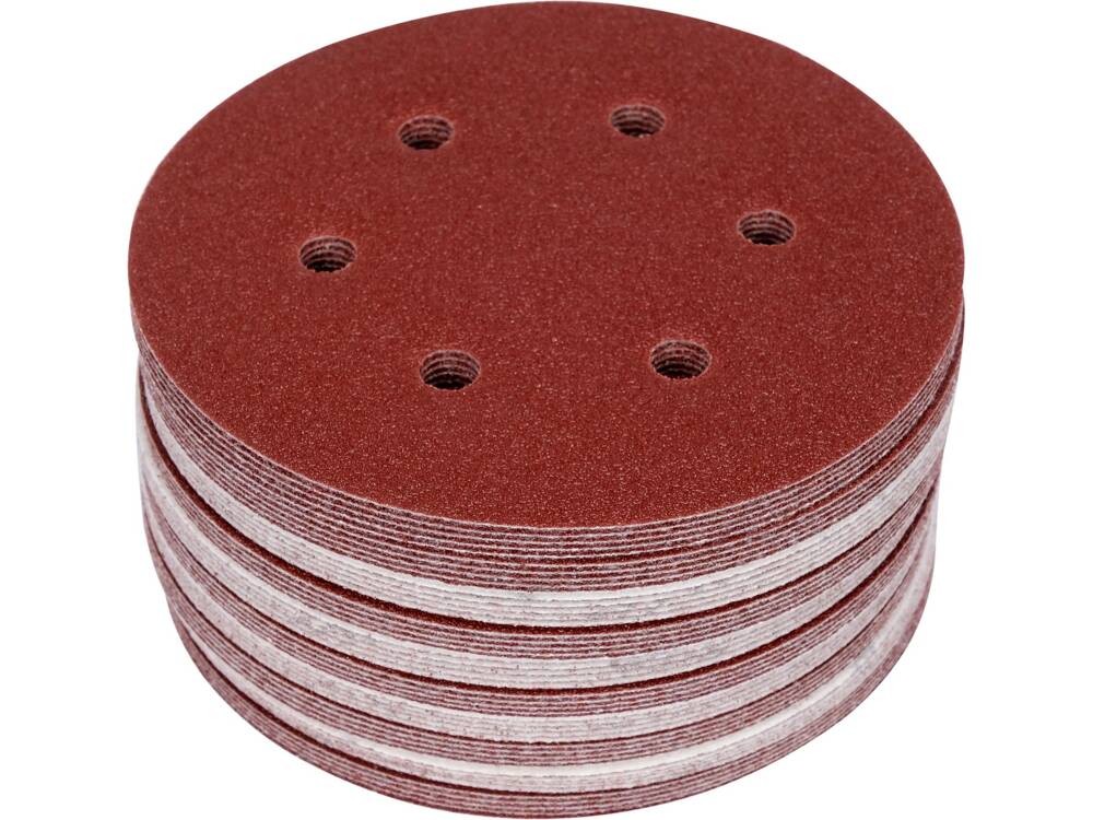 SET 50 DISCURI YATO YT-834582 ABRAZIVE VELCRO, 150MM, 6 GAURI, P60 YATO - scule electrice si unelte profesionale - BricoMart