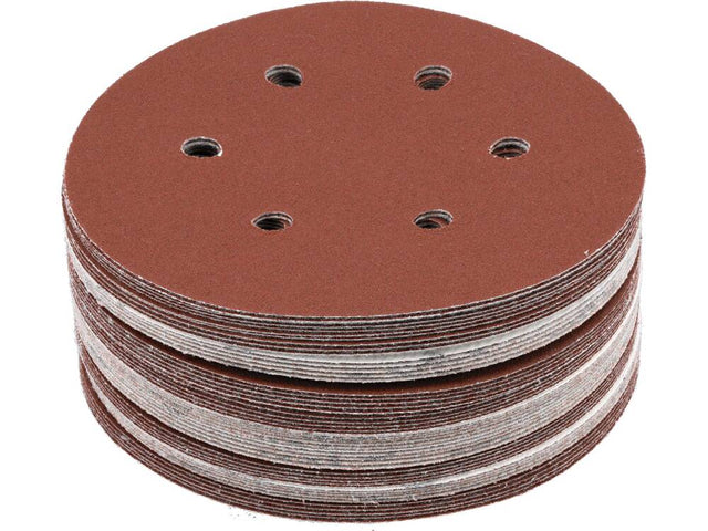 SET 50 DISCURI YATO YT-834585 ABRAZIVE VELCRO, 150MM, 6 GAURI, P120 YATO - scule electrice si unelte profesionale - BricoMart