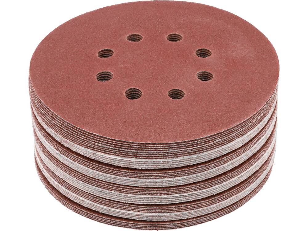 SET 50 DISCURI YATO YT-834593 ABRAZIVE VELCRO, 150MM, 8 GAURI, P80 YATO - scule electrice si unelte profesionale - BricoMart