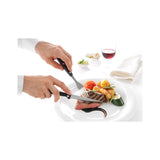 Set 6 cutite friptura, inox, 215 mm, maer plastic, Hendi Kitchen Line