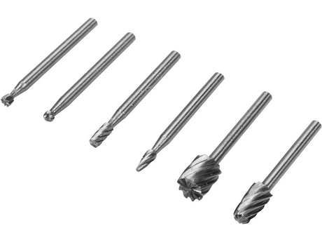 SET 6 FREZE STHOR 25405 PENTRU ALUMINIU SI METAL, AX 3.2MM STHOR - scule electrice si unelte profesionale - BricoMart