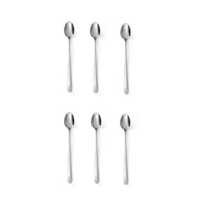 Set 6 x lingurite cu coada lunga Sundae, (L) 19.8 cm, inox, Hendi Profi Line